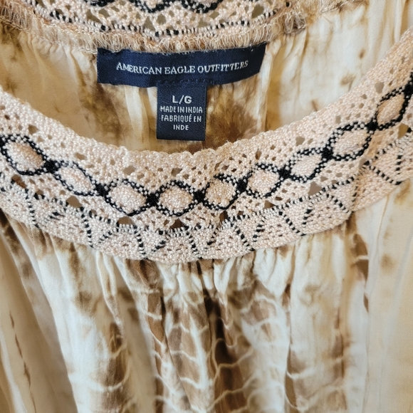 American Eagle Tie Dye Flowy Tank Top, L - Picture 3 of 4